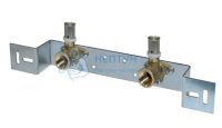 Пресс-угол 16x1/2 ВР двойной с креплением (152 мм.) Comisa