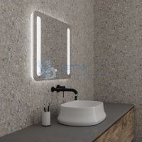 Зеркало LARA (700*700*45) LED с сенсорным выключателем и гравировкой 137070