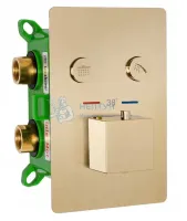 Душевой комплект термостатический REA DAVIS + BOX Gold mat REA-P6358