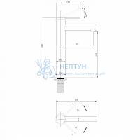 Смеситель ABBER Emotion AF8811NG для накладной раковины, никель