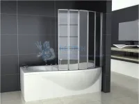 Штора на ванну складная REA IDEA 120 REA-W0850
