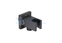 Шланговое подсоединение с держателем AQUATEK, матовый черный AQ2463MB