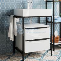 Тумба с раковиной Эстет Comfort Loft 70 ФР-00003613 напольная универсальная 2 ящика с ручками