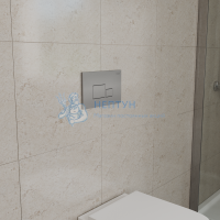 Клавиша смыва D&K Quadro DB1519002, матовый хром