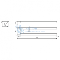 Двойной полотенцедержатель Ideal Standard CONNECT A9181AA