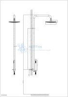 Душевая стойка D&K DC1005505 хром