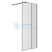 Душевая стенка Niagara Nova NG-481-10FBLACK 1000x0x2000
