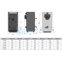 Твердотопливный одноконтурный чугунный котёл Kentatsu MAX-M-07 (50 кВт)