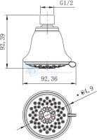 Верхний душ Lemark LM8043C