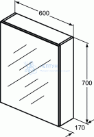 Зеркальный Шкафчик Ideal Standard MIRROR&LIGHT T3589AL