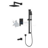 Встроенная душевая система RUSH Thira (TR3635-60Black)