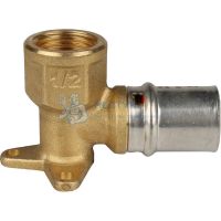 Угольник пресс настенный с креплением 20x1/2" ВР Stout SFP-0018-001220