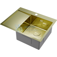 Прямоугольная одинарная мойка Omoikiri Akisame 65-R Светлое золото 4973084