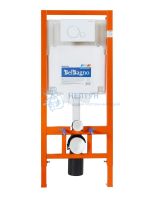 Инсталляция для унитаза BelBagno BB002-80 с кнопкой смыва BelBagno BB014-SR-BIANCO
