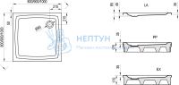 Панель PERSEUS-90 SET N белая Ravak A827001010