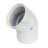 Элемент дымохода отвод 45° d 80 STOUT SCA-0080-000045