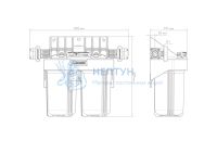 Корпус для картриджного фильтра Джилекс 1 М 10” Т2
