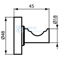 Одинарный крючок для одежды Ideal Standard IOM A9115XG