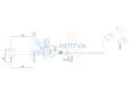 Гигиенический душ встраиваемый RUSH Melos SUS1101-99Grey графит