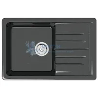 Мойка Agata 16/Q4 Чёрный 740x490х210 матовая из искусственного камня