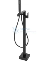 Смеситель колонна для ванны REA CARAT Black mat REA-B5423