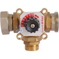 Насосная группа с 3-х ходовым приводным смесителем 1" без насоса Rommer RDG-0003-002501