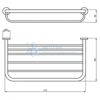 Полка для полотенец для ванны 60 см Ideal Standard IOM A9106AA