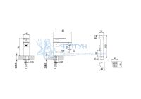 Смеситель для умывальника Хром Aquatek Ника AQ1812CR