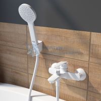Смеситель для ванны, белый матовый, Ray, IDDIS, RAYWT02i02 РАСПРОДАЖА!