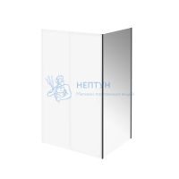 Душевая боковая панель VETRO, 100х195, матовый черный