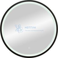Зеркало Континент Style LED, D 60 см, LED подсветка, сенсорный выключатель, черное ЗЛП1016