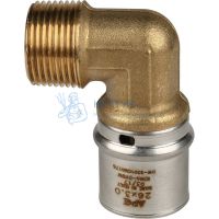 Угольник пресс 26x3/4" НР Stout SFP-0011-003426