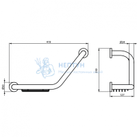 Поручень с мыльницей Ideal Standard IOM A9114AA