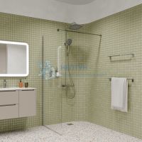 Душевая система с тропическим душем с термостатом, хром глянцевый, SpaHome, IDDIS, SPHSBTKi06