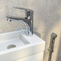 Смеситель для умывальника с гигиеническим душем, Torr, IDDIS, TORSB00i08