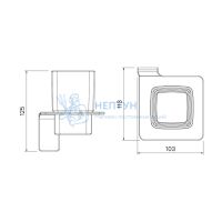 Подстаканник цвет графитовый Iddis Slide SLIGMG1i45