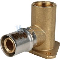 Угольник пресс настенный с креплением удлиненный 20x1/2" ВР Stout SFP-0012-001220