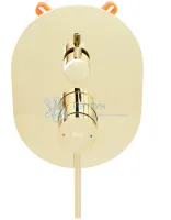 Душевой комплект REA OVAL + BOX Gold REA-P8466