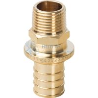 Переходник с наружной резьбой 25x1/2" для труб из сшитого полиэтилена аксиальный Stout SFA-0001-002512
