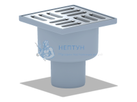 Трап вертикальный с сухим затвором с решеткой в комплекте АНИ Пласт  TQ5202