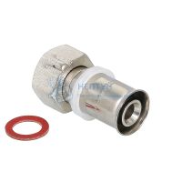 Соединитель пресс с накидной гайкой 20x3/4" Valtec VTm.222.N.002005