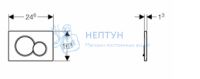 Смывная клавиша Geberit Sigma01, двойной смыв: Глянцевый хром 115.770.21.5