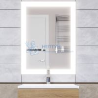 Зеркало для ванной с подсветкой Uperwood Barsa 60х80 см, прямоугольное, сенсор/антизапотевание