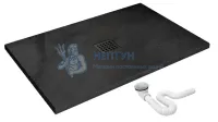 Поддон для душа REA ROCK BLACK 100x80 REA-K4578