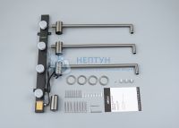 Полотенцесушитель электрический Abber Charme AH4003NG оружейная сталь
