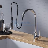 Кухонный смеситель вытягивающимся изливом Logic Dorff Logic D3007500