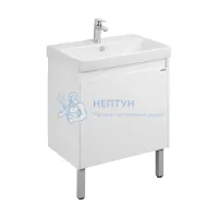 Тумба под раковину AQUATON Сканди Doors 70 белый глянец, белый матовый, 1A278901SD010
