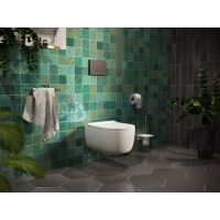 Инсталляция Berges Wasserhaus для скрытого монтажа унитаза NOVUM кнопка D5 Soft Touch, черная