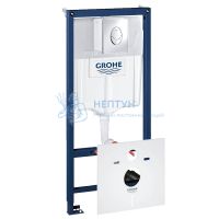 Инсталляция для подвесного унитаза Grohe Rapid SL 4 в 1 в сборе с кнопкой смыва 38750001