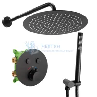 Душевой комплект термостатический REA MILER + BOX Black mat REA-P6713